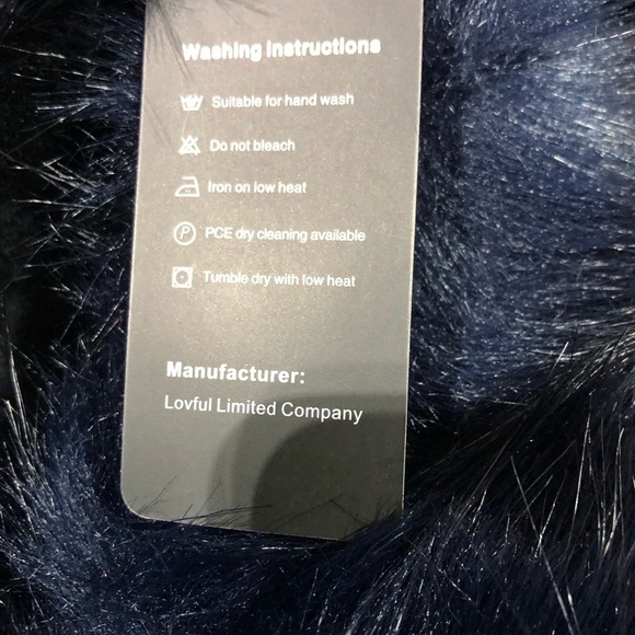 Lovful Faux Fur Cossack Style Hat & Scarf Set - Blue - OSFM - Picture 5 of 6